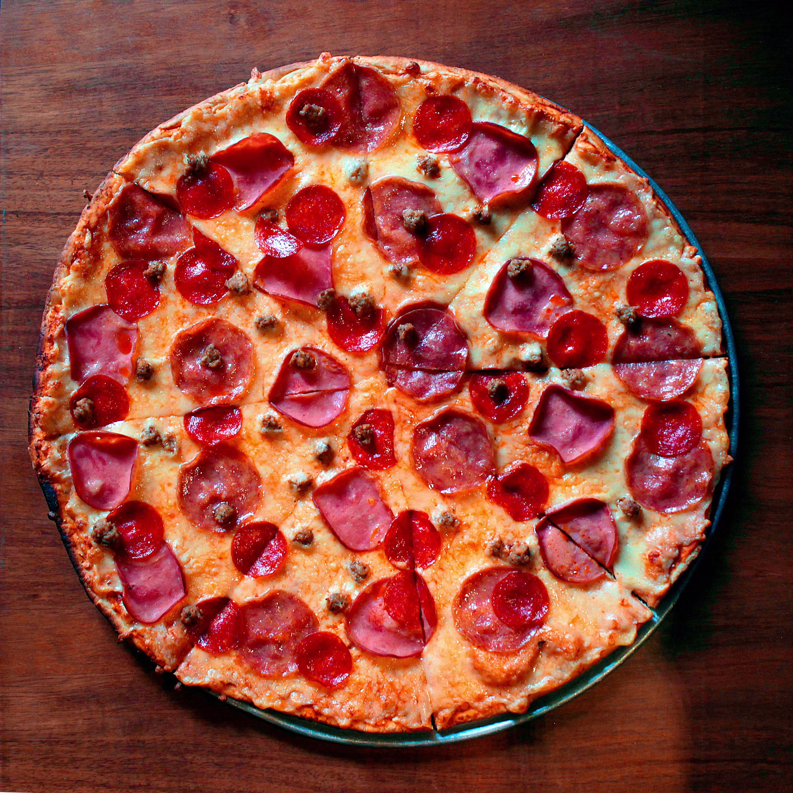 Fresh pizza ready for delivery