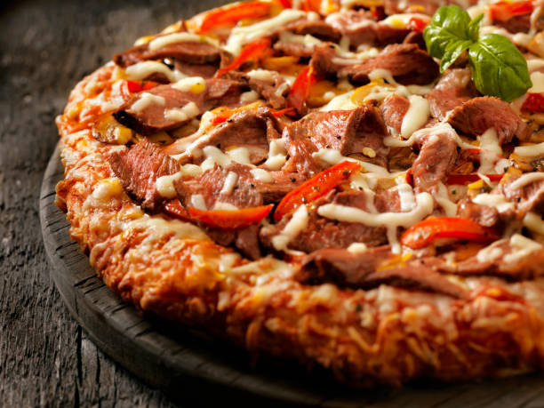 Philly Cheesesteak pizza